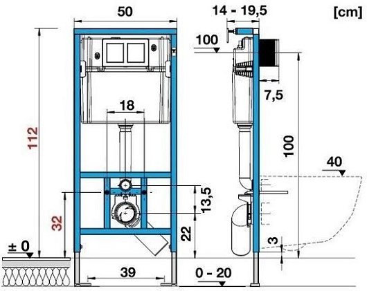 Allen Brau Унитаз с инсталляцией Infinity 4.21011.20/8.9466.0.000.000.1 белый глянец – картинка-27